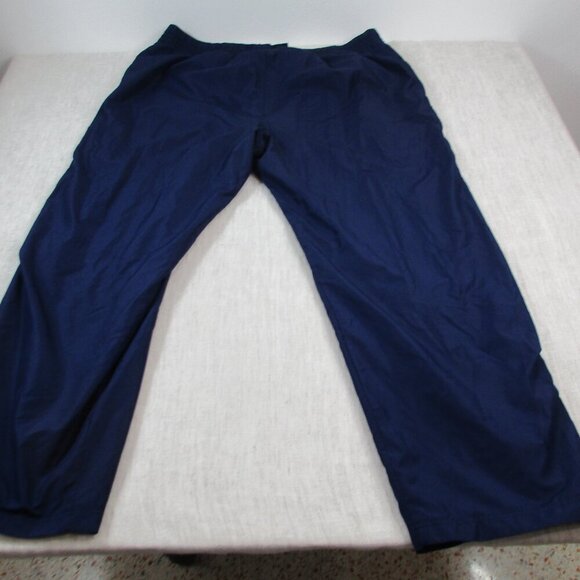 Under Armour Track Pants Mens 3XL Navy Mesh Lined Loose Fit Drawstring Ankle Zip - Picture 2 of 8